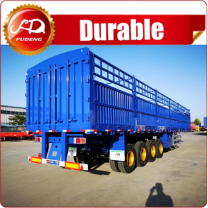 4 Axles Cargo Transport Fence Trailer