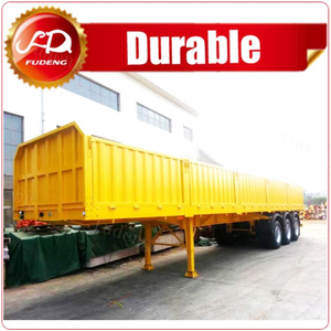 50 Ton Fuwa Axles Side Wall Open Semi Trailer