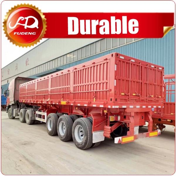 Tri Axle 40 M3 60 Ton Side Tipping Trailer