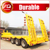 Tri Axle 70 Ton Lowboy Semi Trailer For Heavy Equipment Delivery