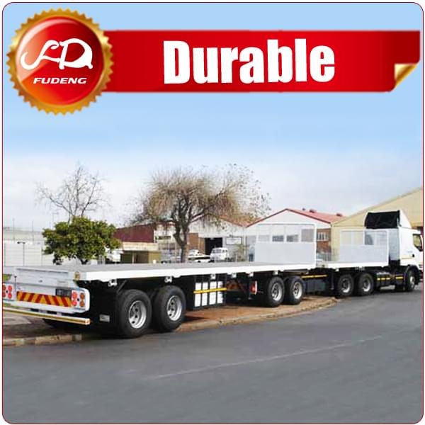4, 5, 6 Axles B-Train Interlink Container Flatbed Trailer