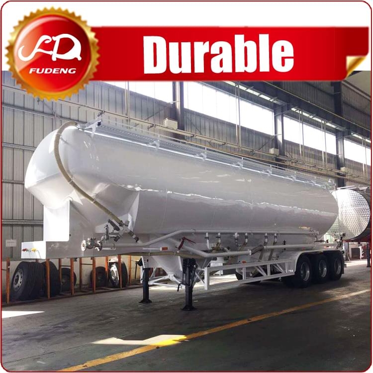 Stainless Steel 50 Cubic Meters Wheat Flour Silo Trailer