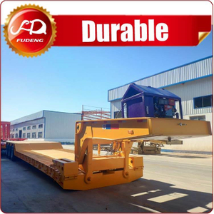 Detachable Gooseneck Front Loader Low Bed Semi Trailer